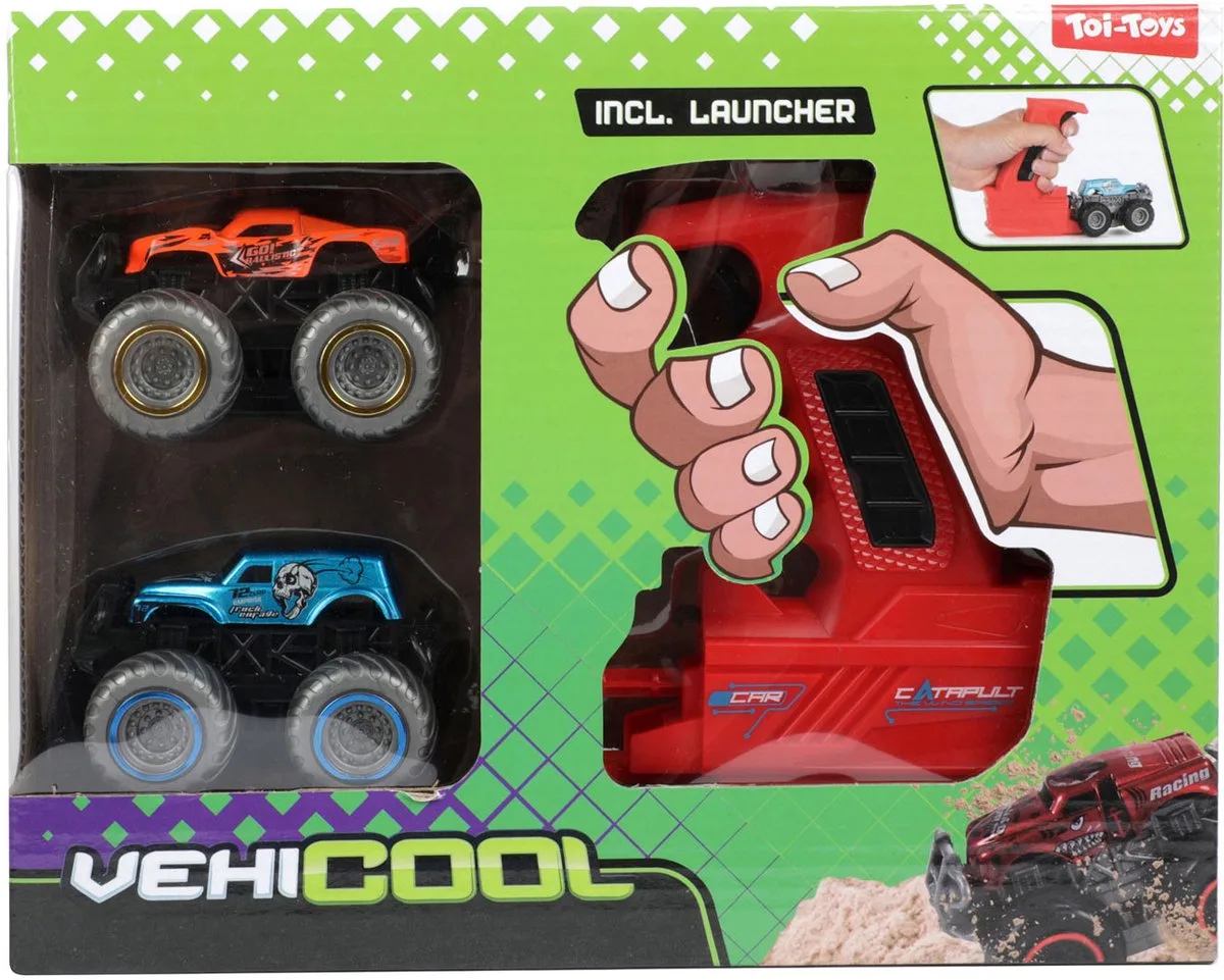 Cars and Trucks Monstertruck afschieter (20154Z-ASS) van Toi-Toys in Meerkleurig – productfoto