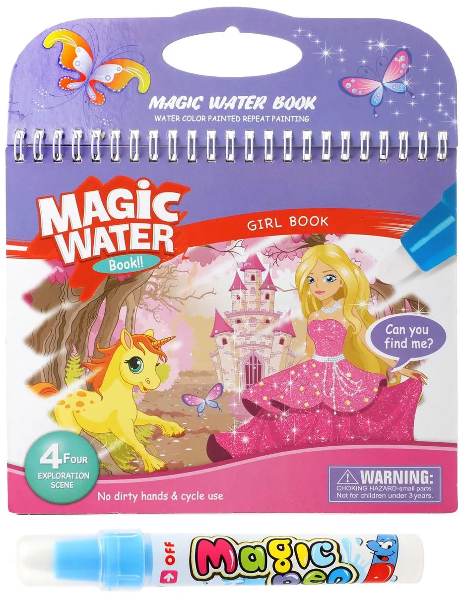 Creativity Kleuren met Water Prinses met Stift von Toi-Toys in Mehrfarbig – Produktfoto