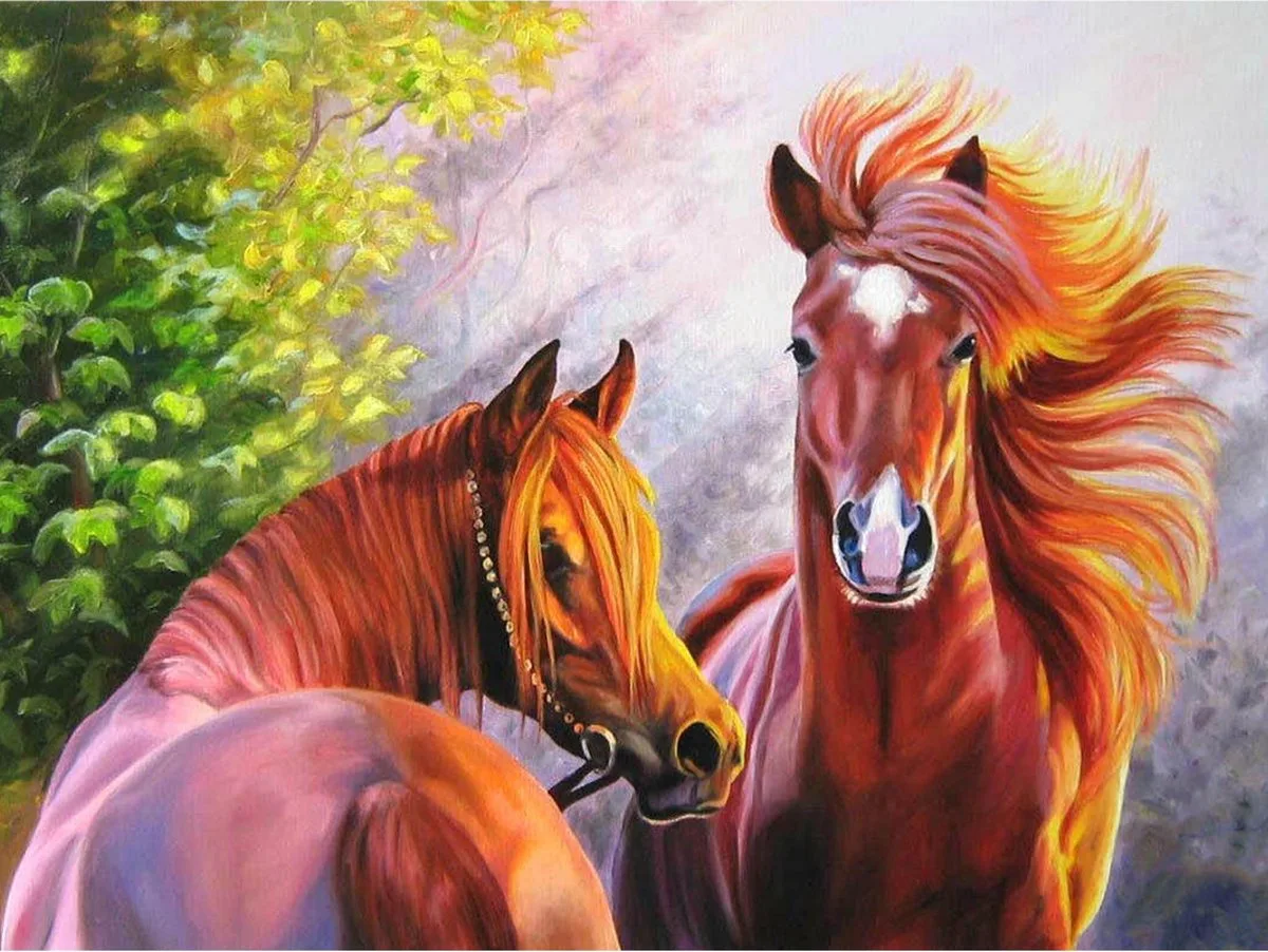 Diamond Painting Paard 40 X 50 Cm de Toi-Toys en Multicolore – photo du produit