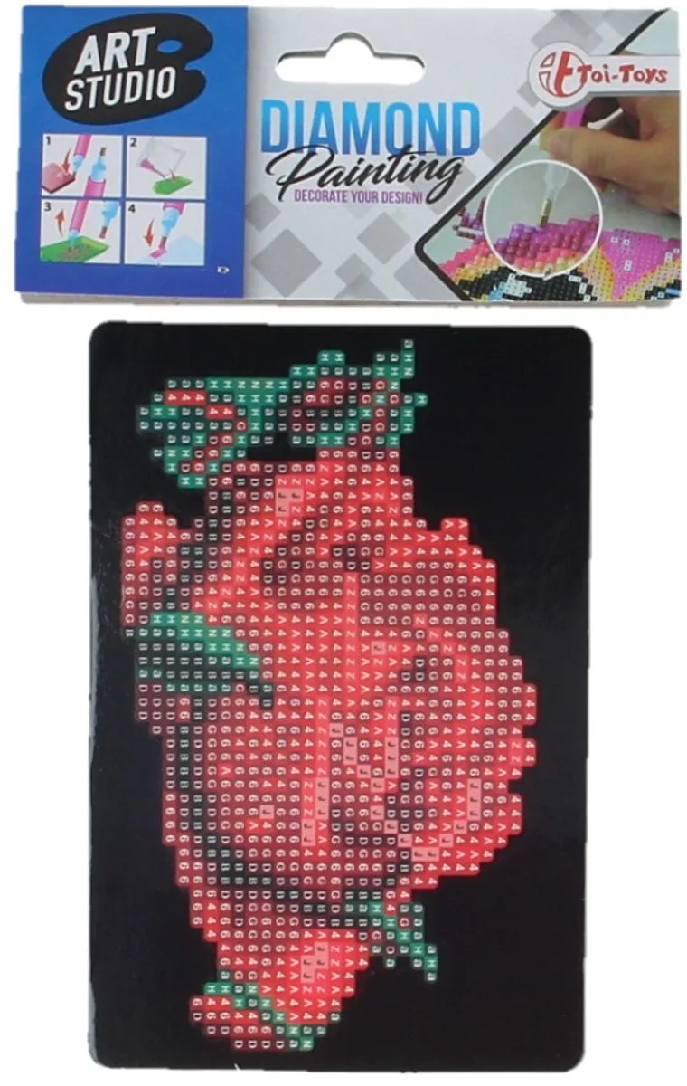 Diamond Painting Roos 15 x 10 cm från Toi-Toys i Flerfärgad – produktbild