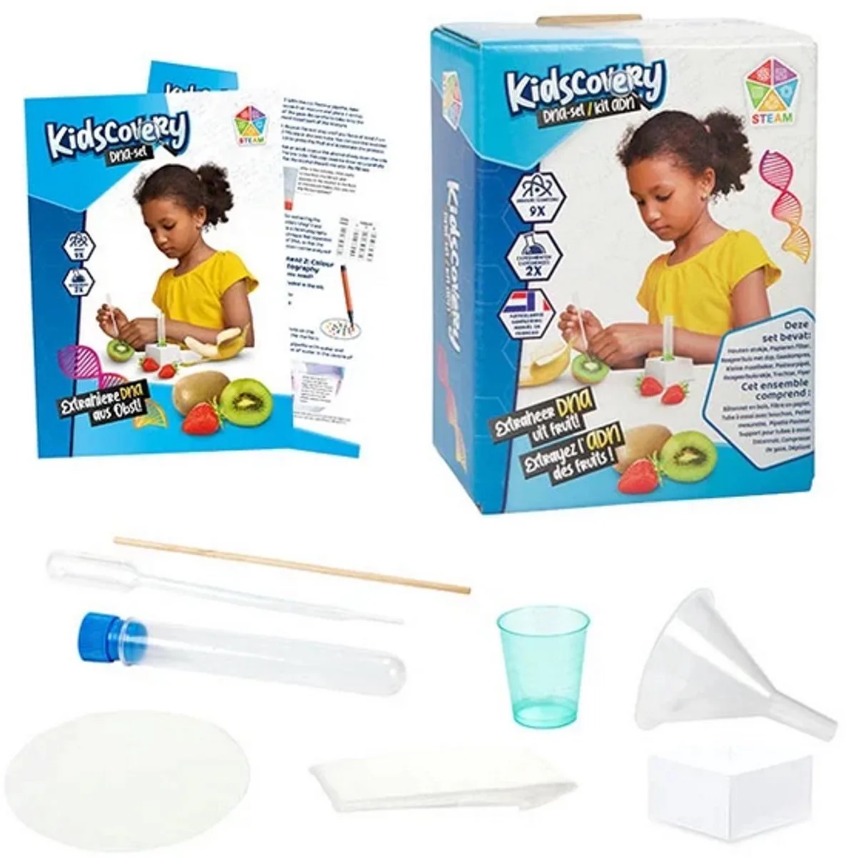 experiment DNA speelgoedset voor kinderen - ontdek biologie. fra Toi-Toys i Flerfarvet – produktbillede