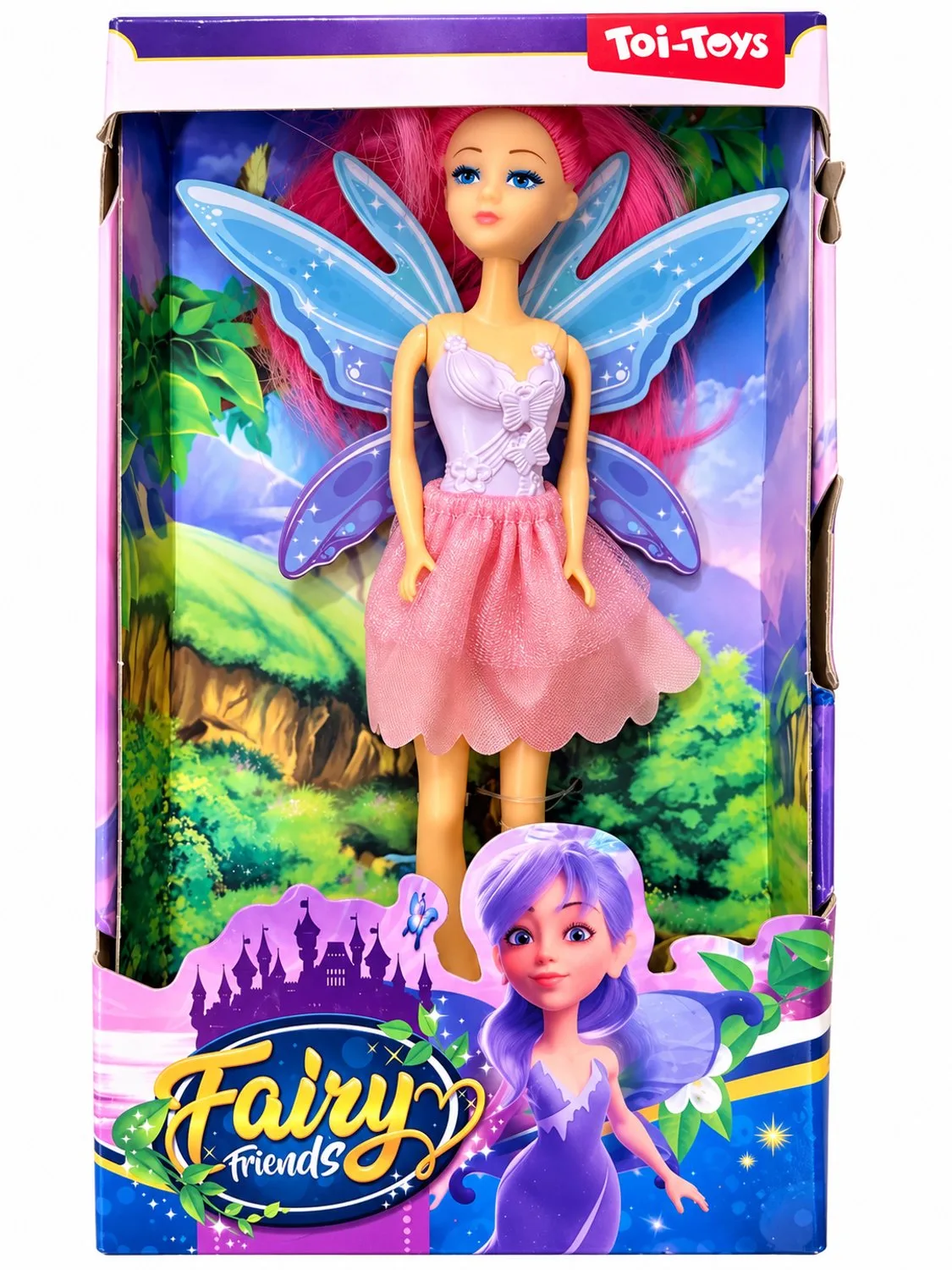 Fairy Friends figuurtje - 1 exemplaar - Met glinsterend haar från Toi-Toys i Kräm – produktbild