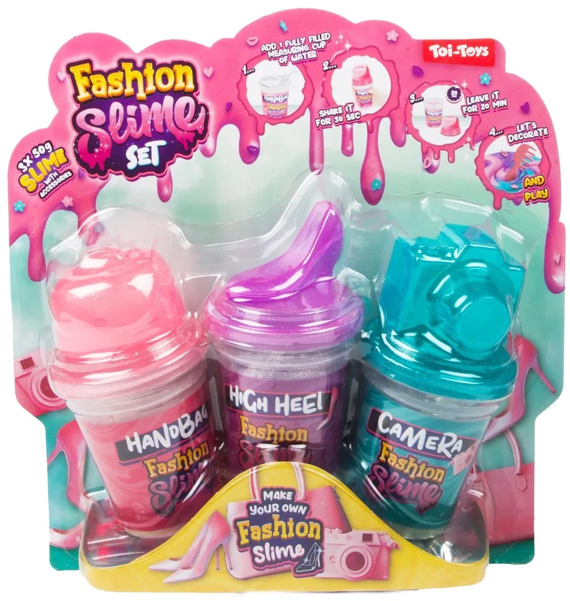 fluffy slijmset fashion met accessoires speelgoedset. från Toi-Toys i Flerfärgad – produktbild