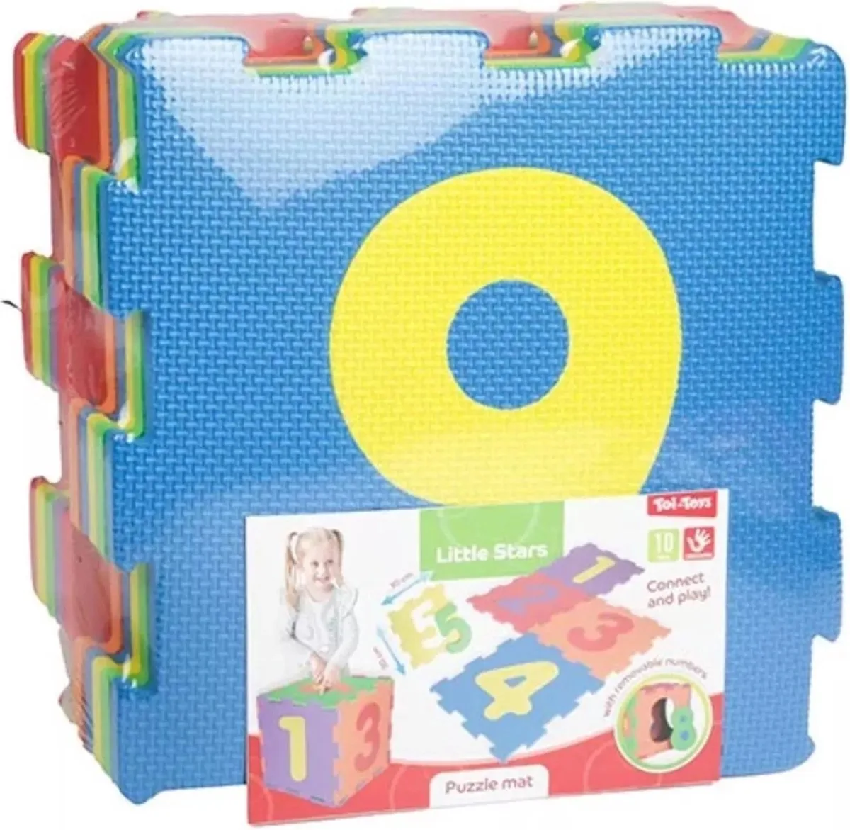 Foam Speelmat met Cijfers, 10st. de Toi-Toys en Multicolore – photo du produit