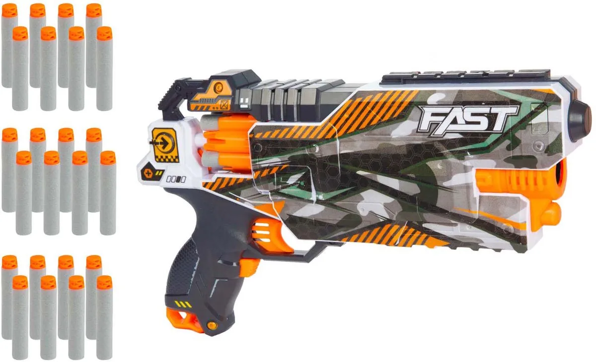 Foam Strikex Elektrisch Afschietpistool Shockwave met 24 Foampijlen de Toi-Toys en Multicolore – photo du produit