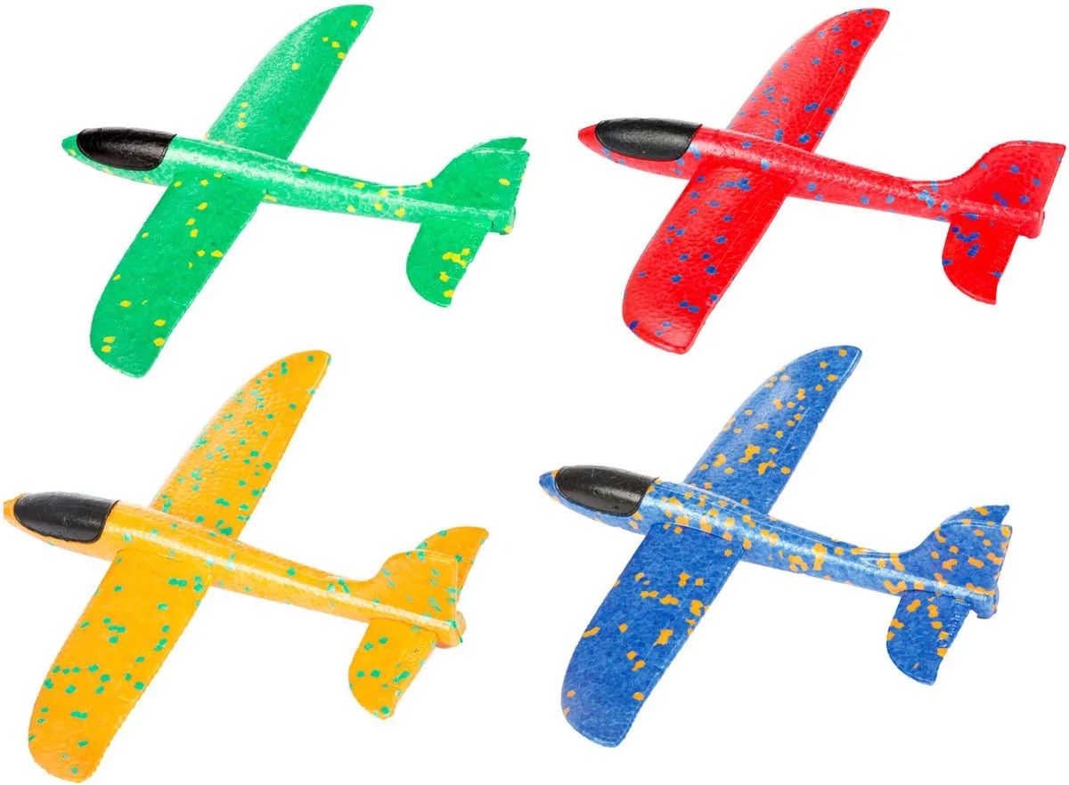 Foam Vliegtuig, 23cm från Toi-Toys i Flerfärgad – produktbild