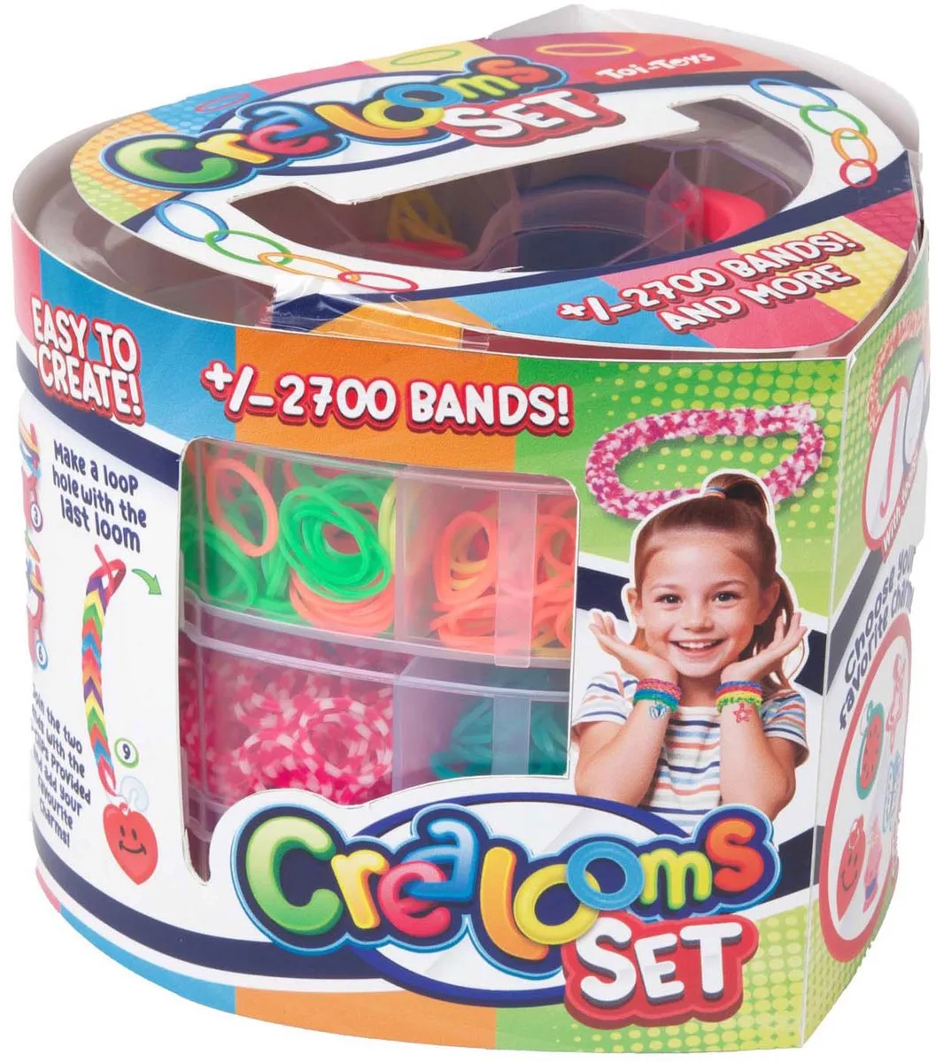 Fun Loomband Set, 2700dlg. van Toi-Toys in Meerkleurig – productfoto