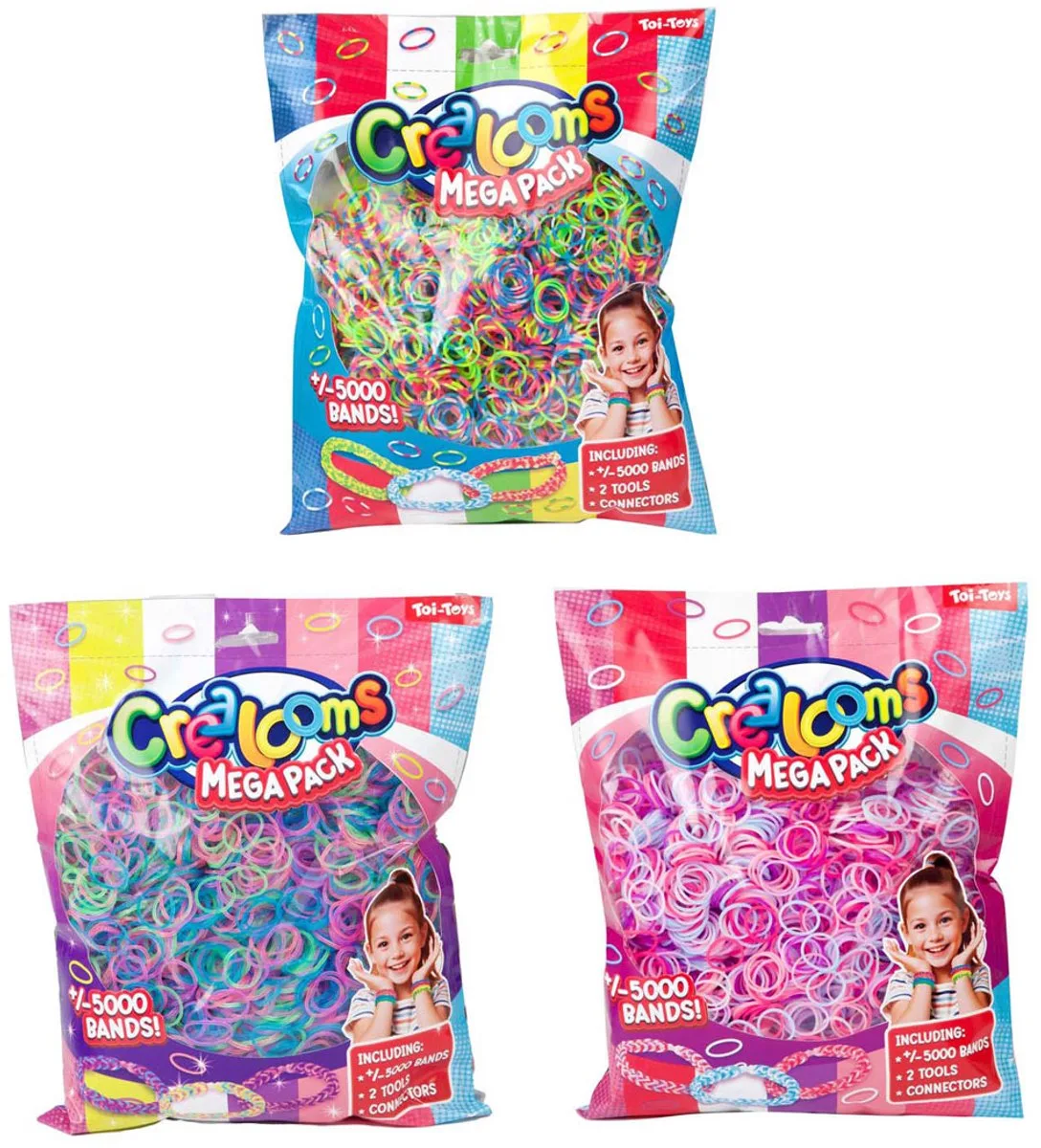 Fun Loomband Set Mega, 5000dlg. van Toi-Toys in Meerkleurig – productfoto