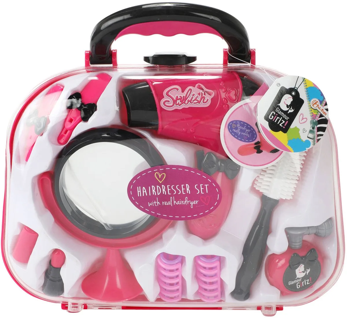 Glamour Shine Kapperset met werkende Fohn de Toi-Toys en Multicolore – photo du produit