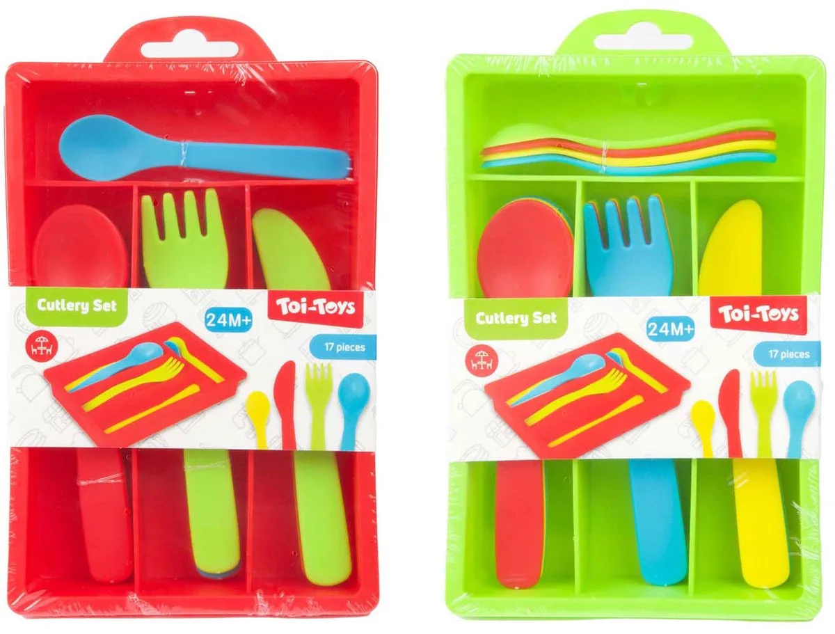 Home Food Bestekset met Bak, 16dlg. de Toi-Toys en Multicolore – photo du produit