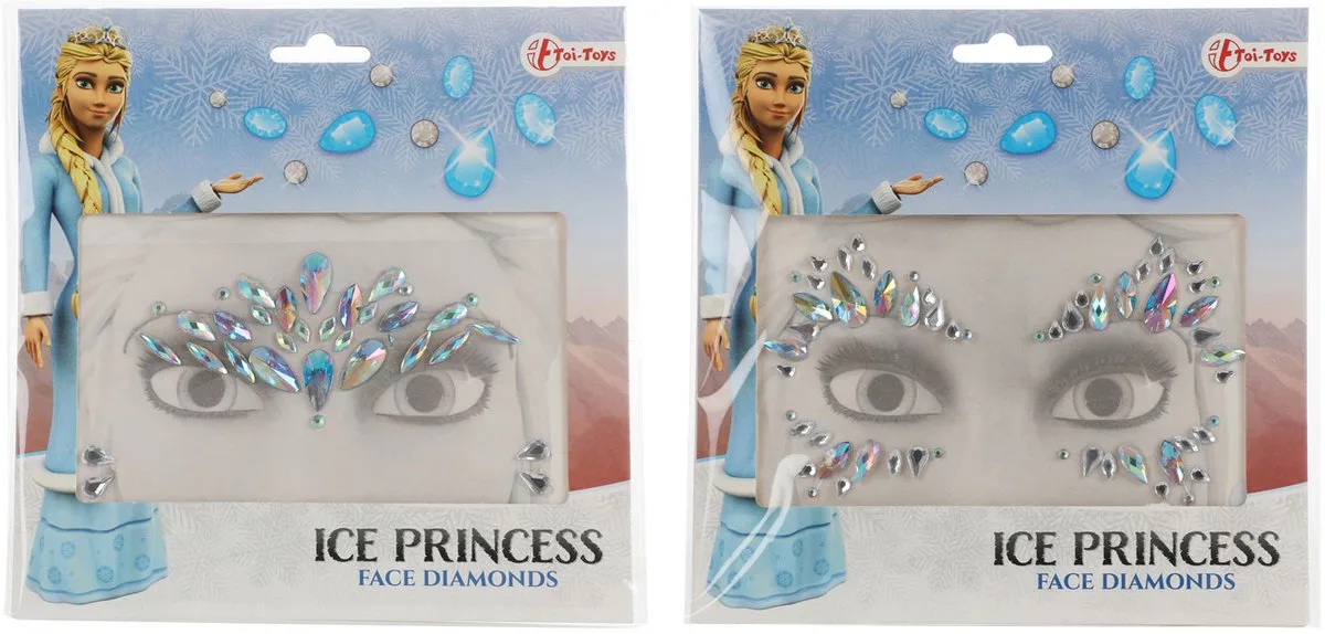 Ice Princess Gezichtsdiamanten de Toi-Toys en Multicolore – photo du produit