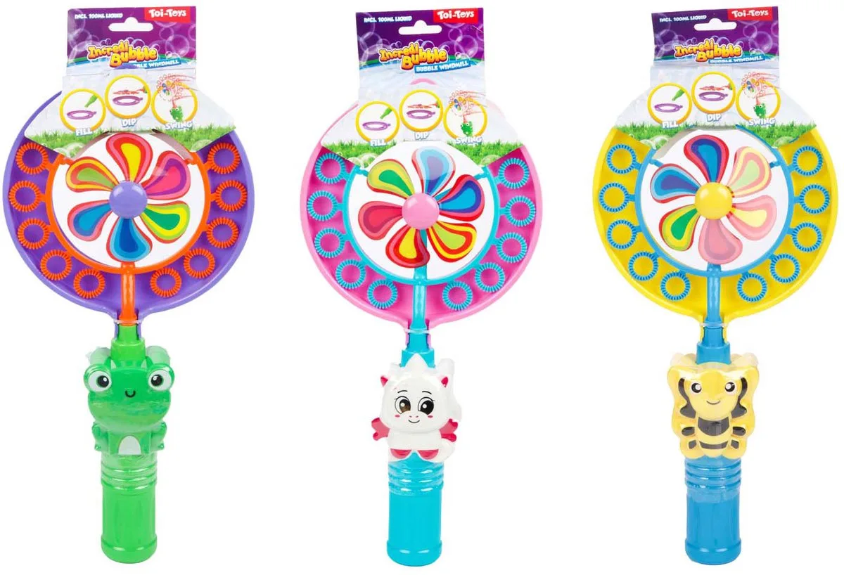 Incredibubble Bellenblaas Windmolen, 100ml von Toi-Toys in Mehrfarbig – Produktfoto