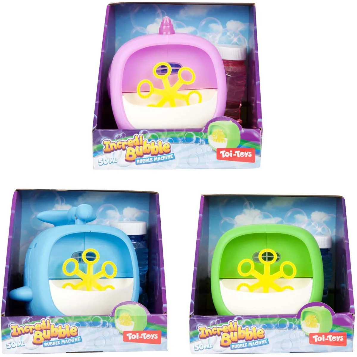 Incredibubble Bellenblaasmachine Kubus van Toi-Toys in Meerkleurig – productfoto