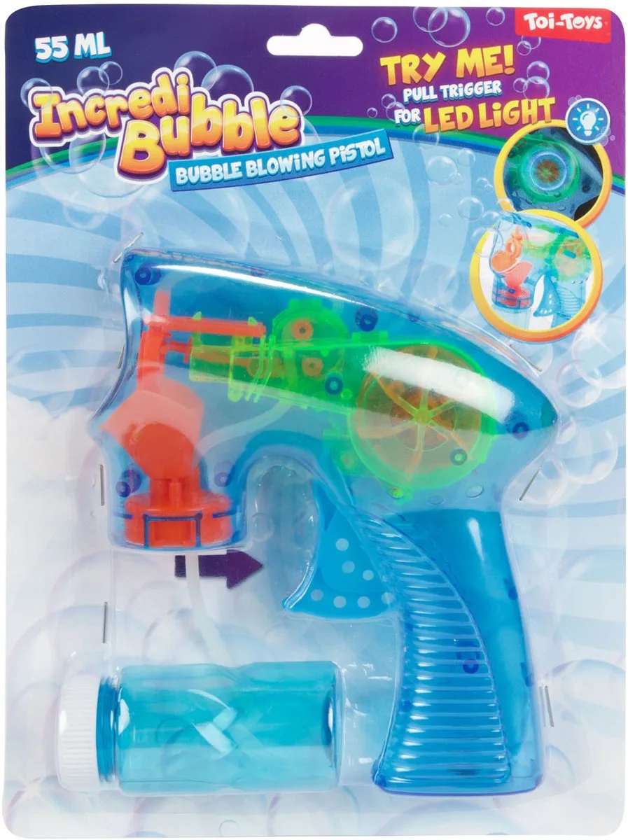 Incredibubble Bellenblaaspistool met Licht von Toi-Toys in Mehrfarbig – Produktfoto
