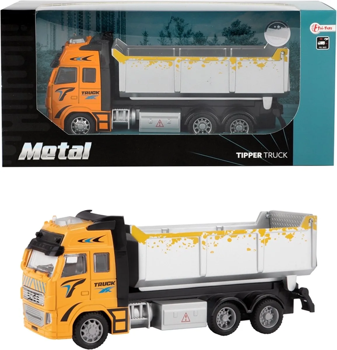 Kiepwagen 12 Cm de Toi-Toys en Orange – photo du produit