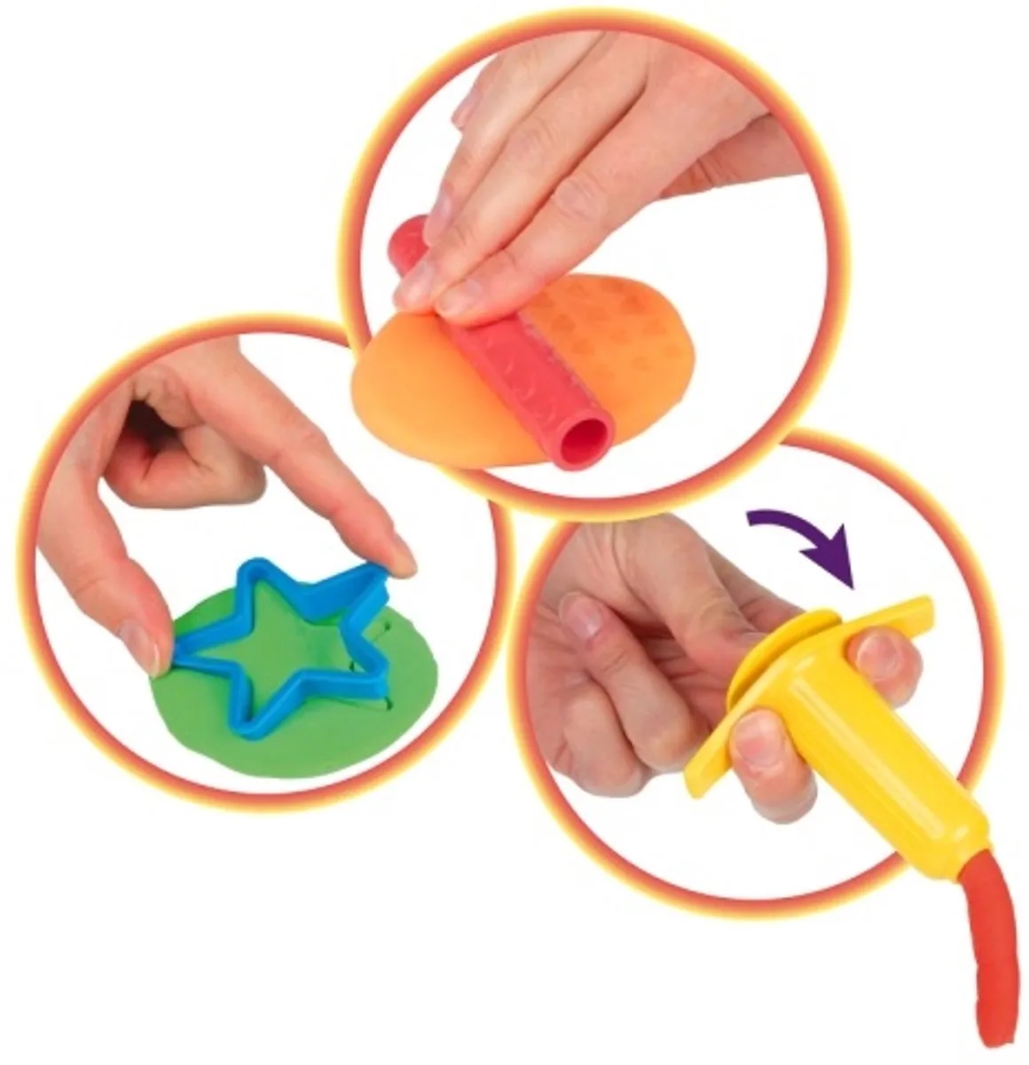 klei koffer met accessoires - 8 kleuren speelplezier. by Toi-Toys in Multicolour – product photo