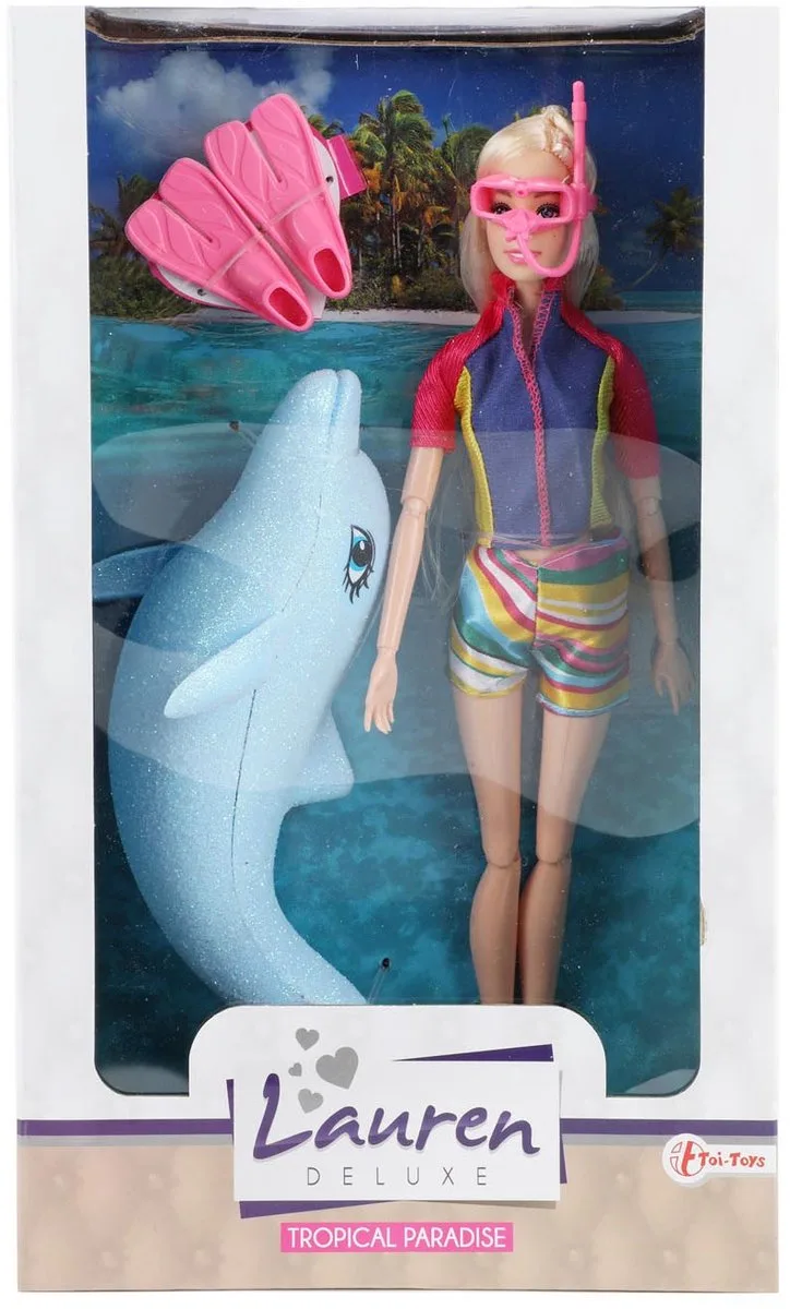 Lauren Tienerpop Met Dolfijn de Toi-Toys en Multicolore – photo du produit