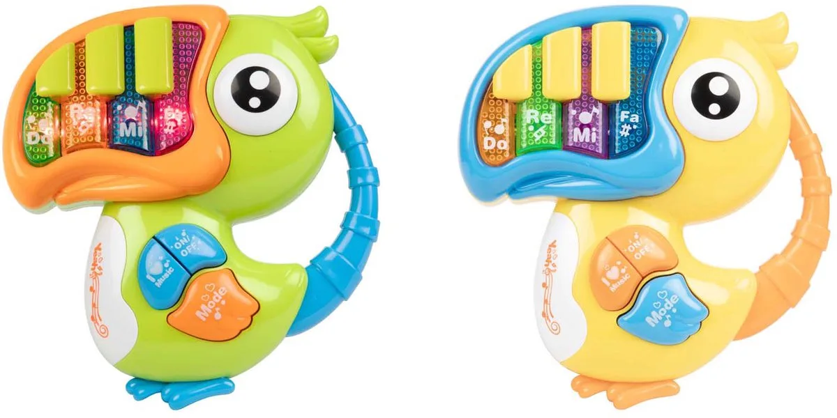 Little Stars Baby Piano met Muziek Toekan met Licht en Geluid von Toi-Toys in Mehrfarbig – Produktfoto