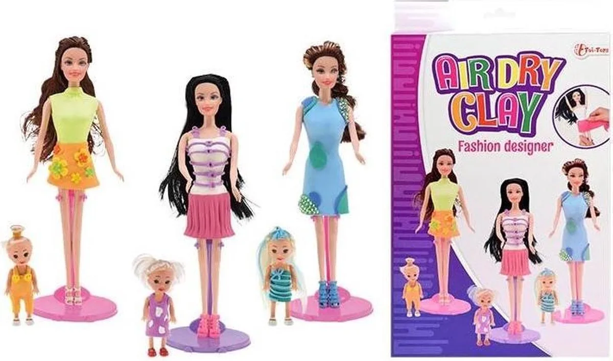 Maak je eigen klei kleding met tienerpop de Toi-Toys en Verschillende – photo du produit
