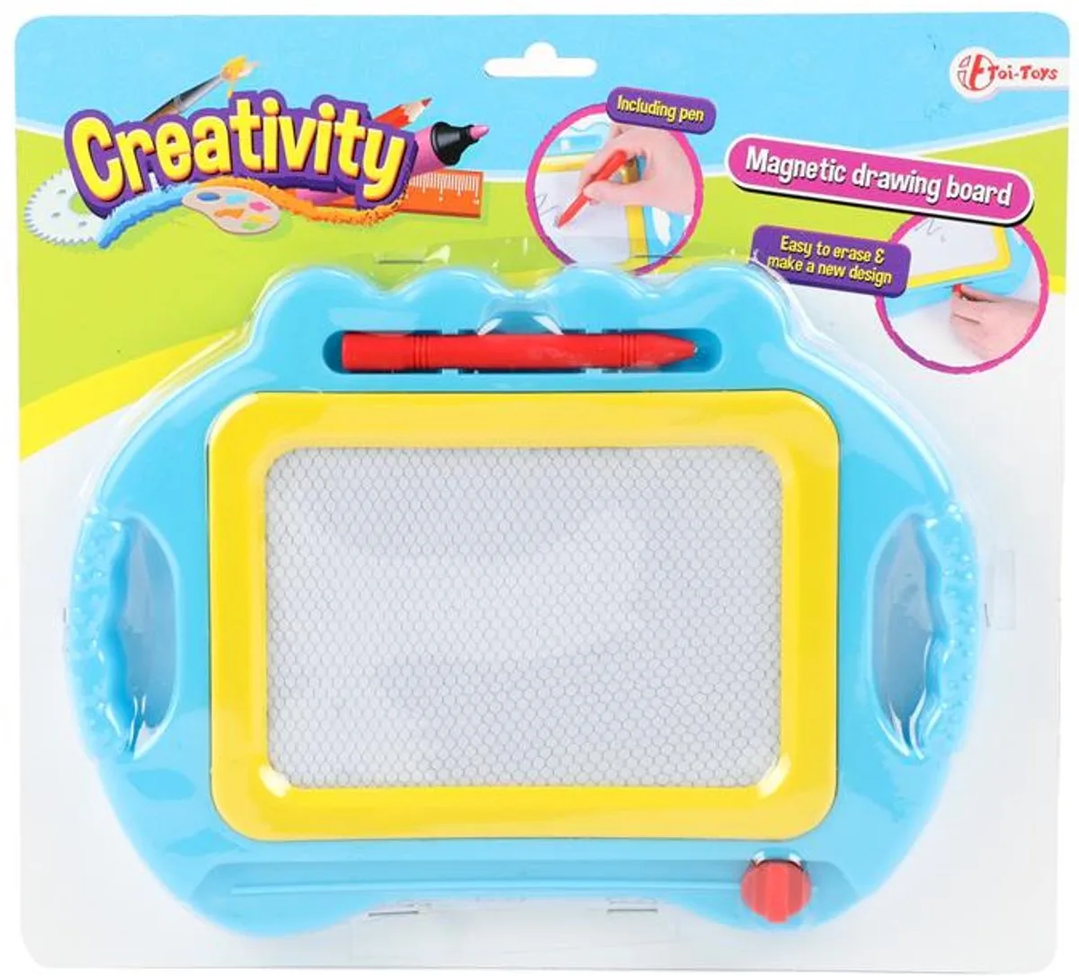 Magnetisch tekenbord incl pen de Toi-Toys en Bleu – photo du produit