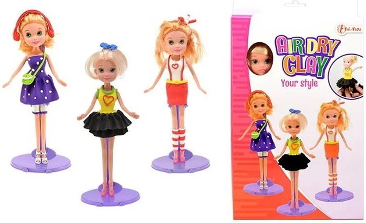 Make Your Own Dough Clothing With Teenage Doll 2-Ass. van Toi-Toys in Verschillende – productfoto