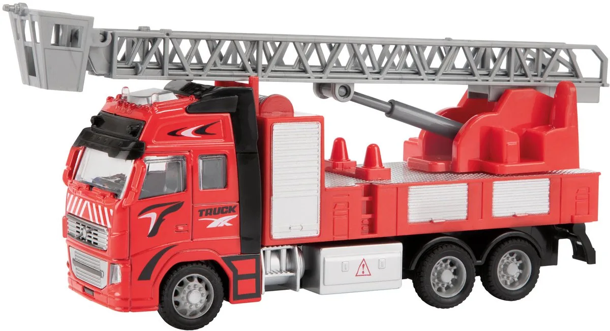 Metal Pull-back Brandweerwagen 1:38 från Toi-Toys i Flerfärgad – produktbild