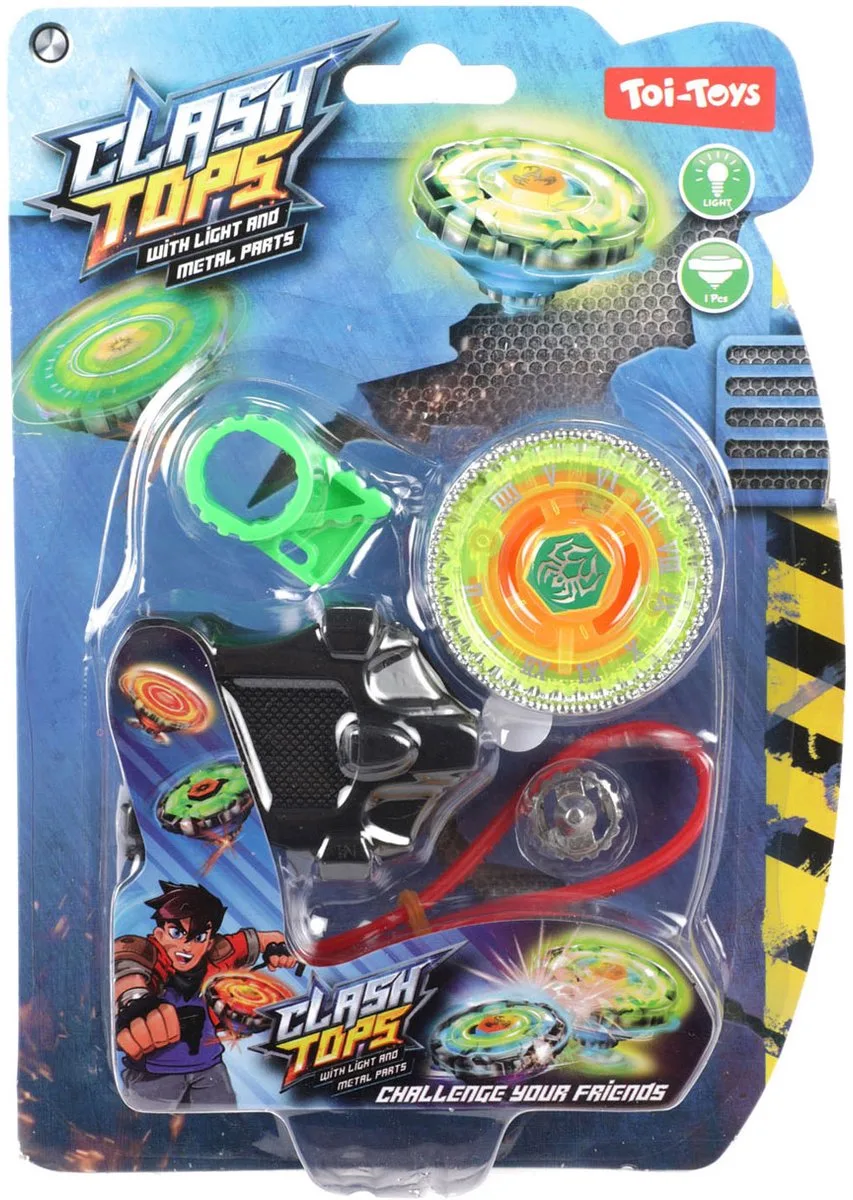Metalen Tol Gyro Battle met Licht von Toi-Toys in Mehrfarbig – Produktfoto