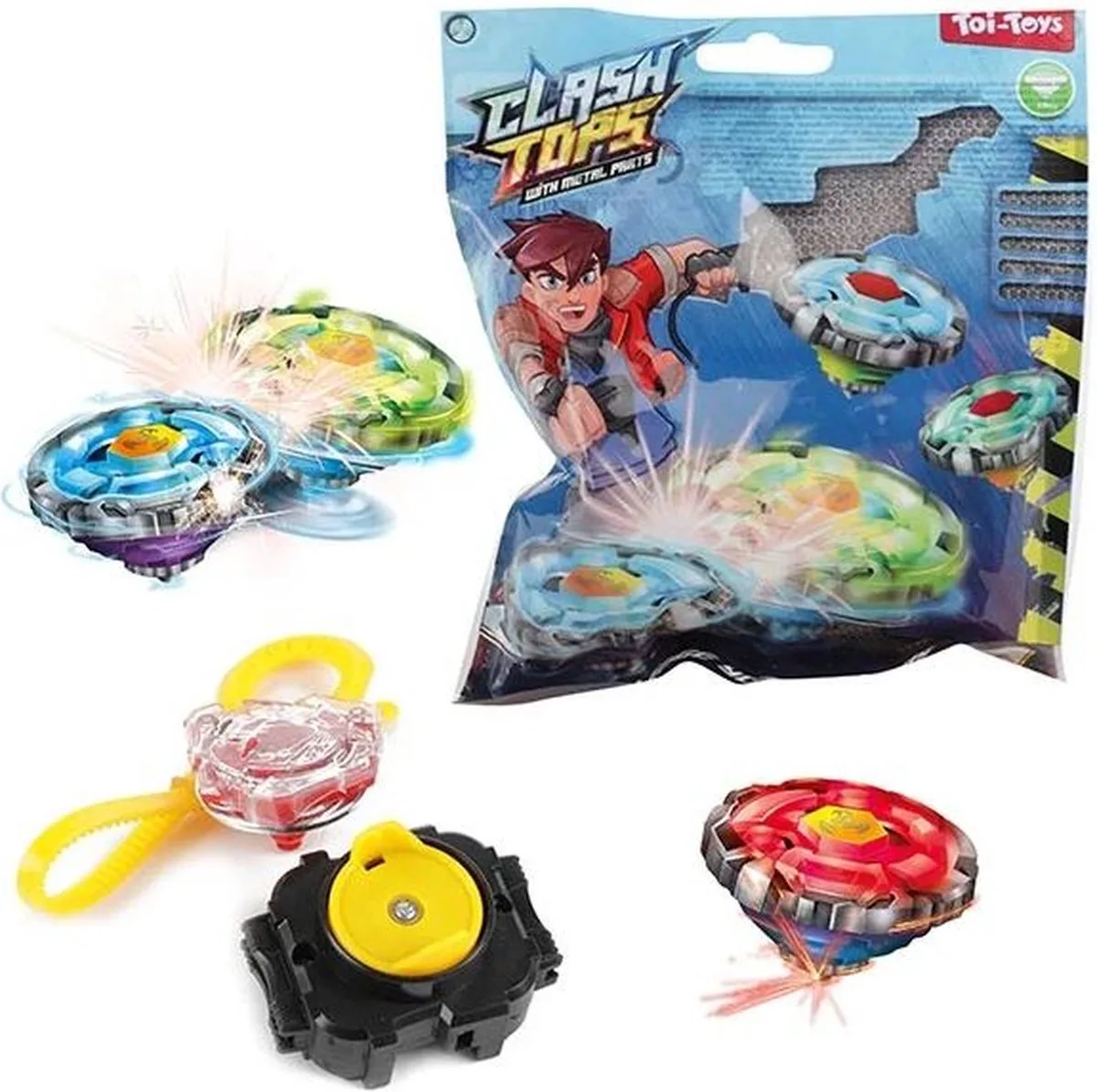 Metalen tol Gyroscopic met afschieter 4 soorten de Toi-Toys en Verschillende – photo du produit