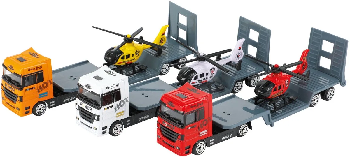 Metalen vrachtwagen met oplegger 20547Z by Toi-Toys in Multicolour – product photo