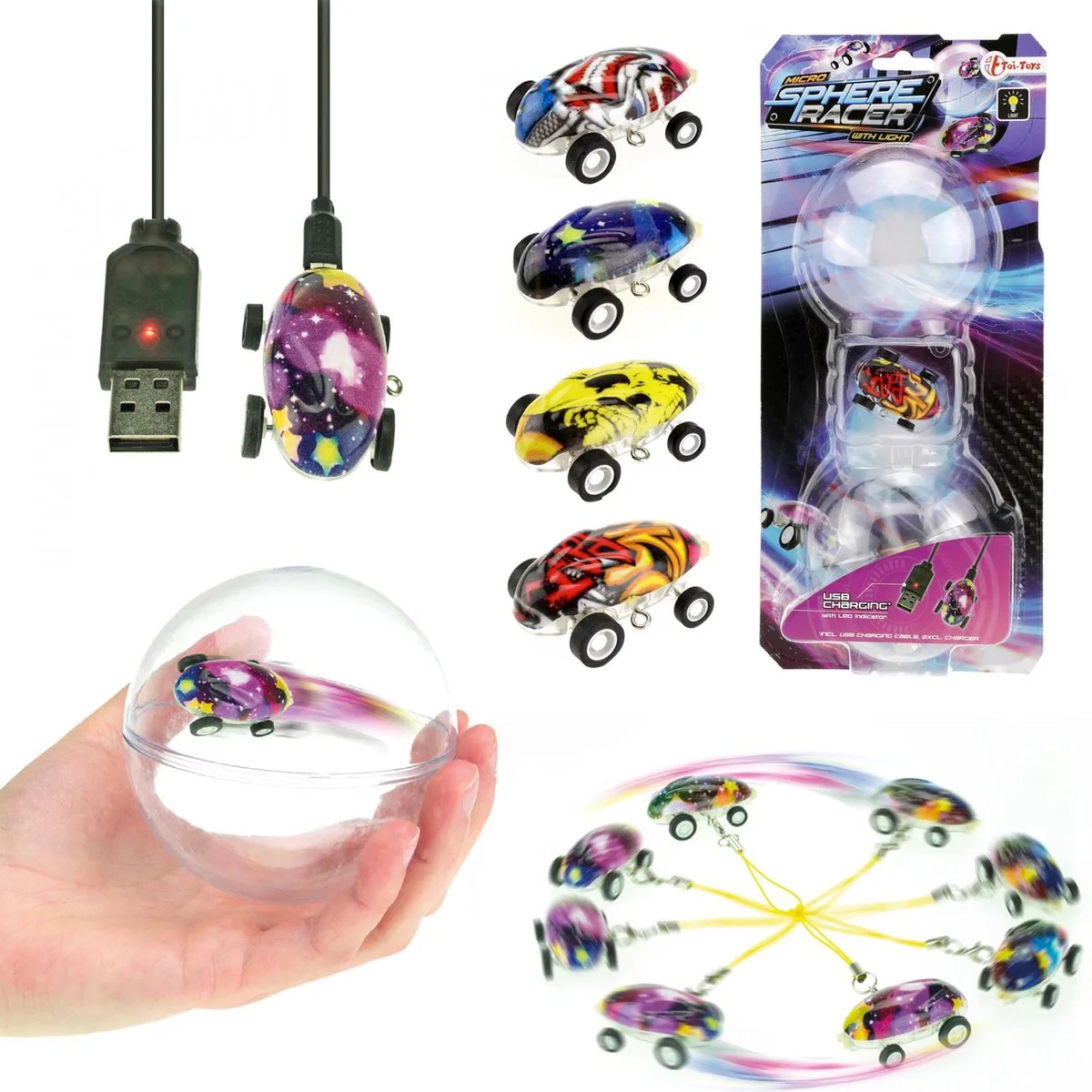 Mini Auto Met Licht Jongens von Toi-Toys in Mehrfarbig – Produktfoto