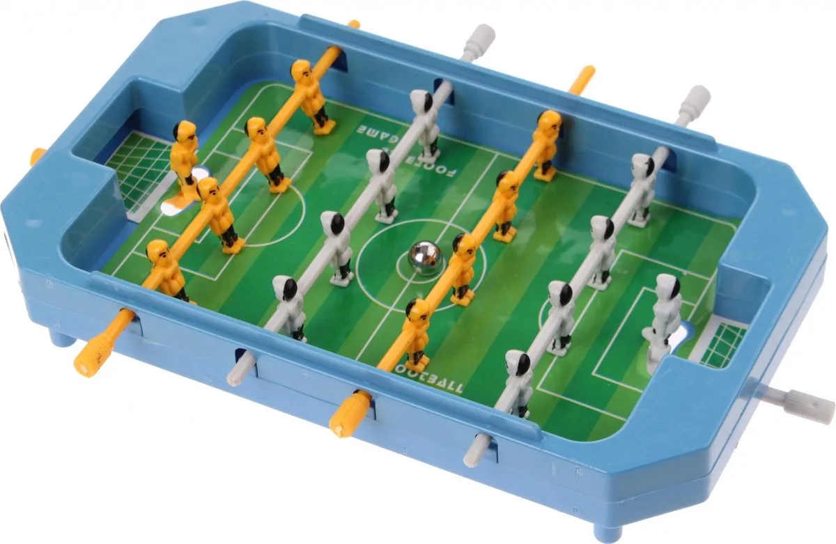 Mini Tafelvoetbalspel 17 X 12,5 X 3 Cm de Toi-Toys en Bleu – photo du produit