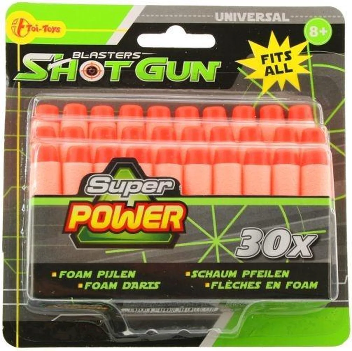 Navulset Foam Blaster Roze/oranje 30 Stuks von Toi-Toys in Indischrood – Produktfoto