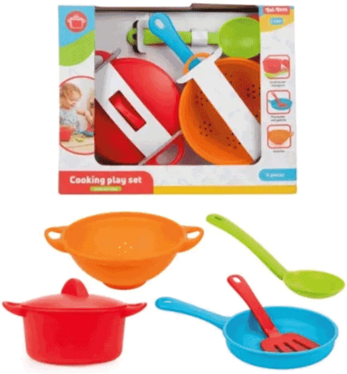 Pannenset 6 delig. met spatels de Toi-Toys – photo du produit