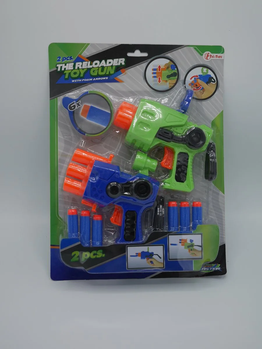 Pijltjes geweer met schuimrubber kogels von Toi-Toys in Mehrfarbig – Produktfoto