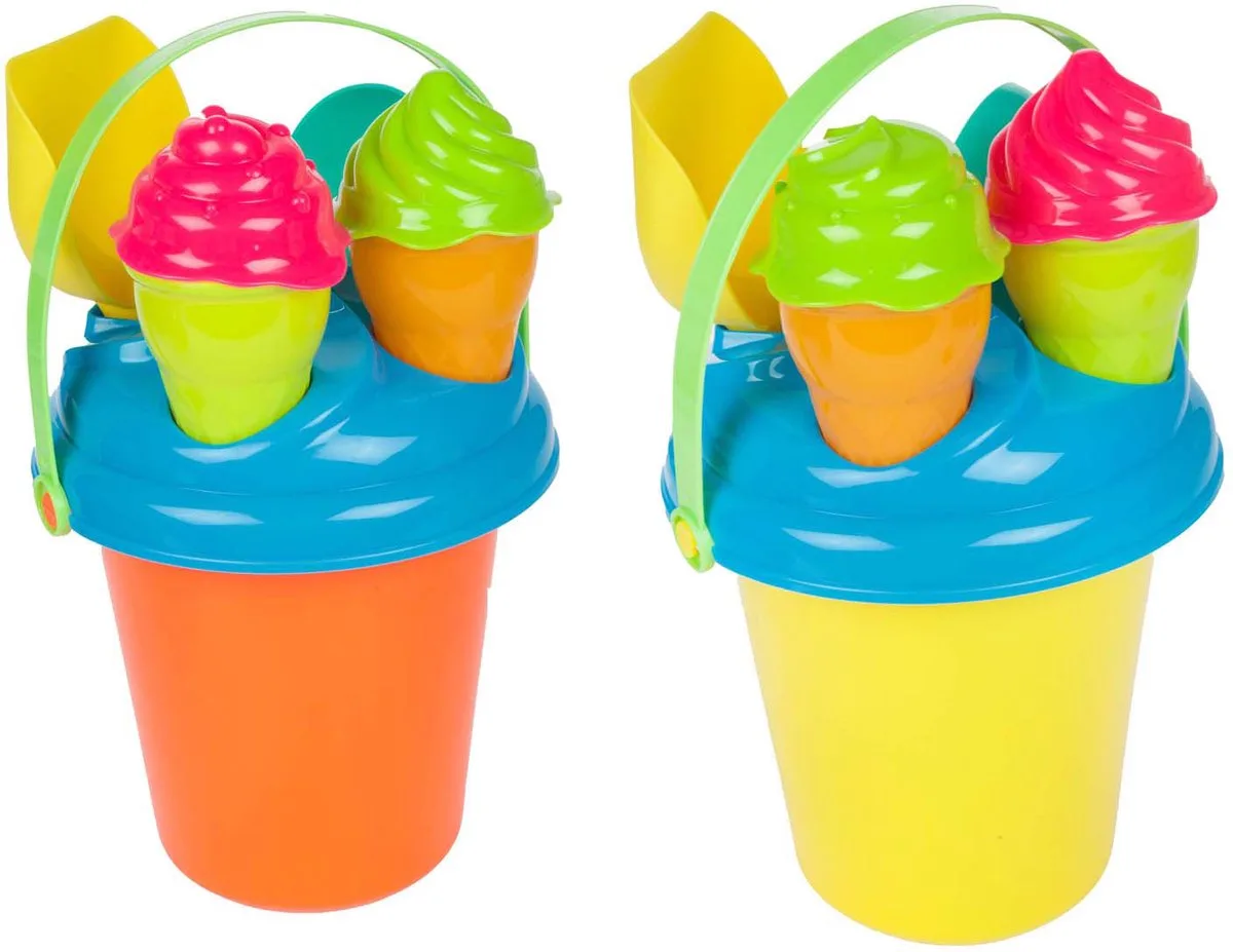 Play Out Strandset Emmer en Ijsvormen, 8dlg. by Toi-Toys in Multicolour – product photo