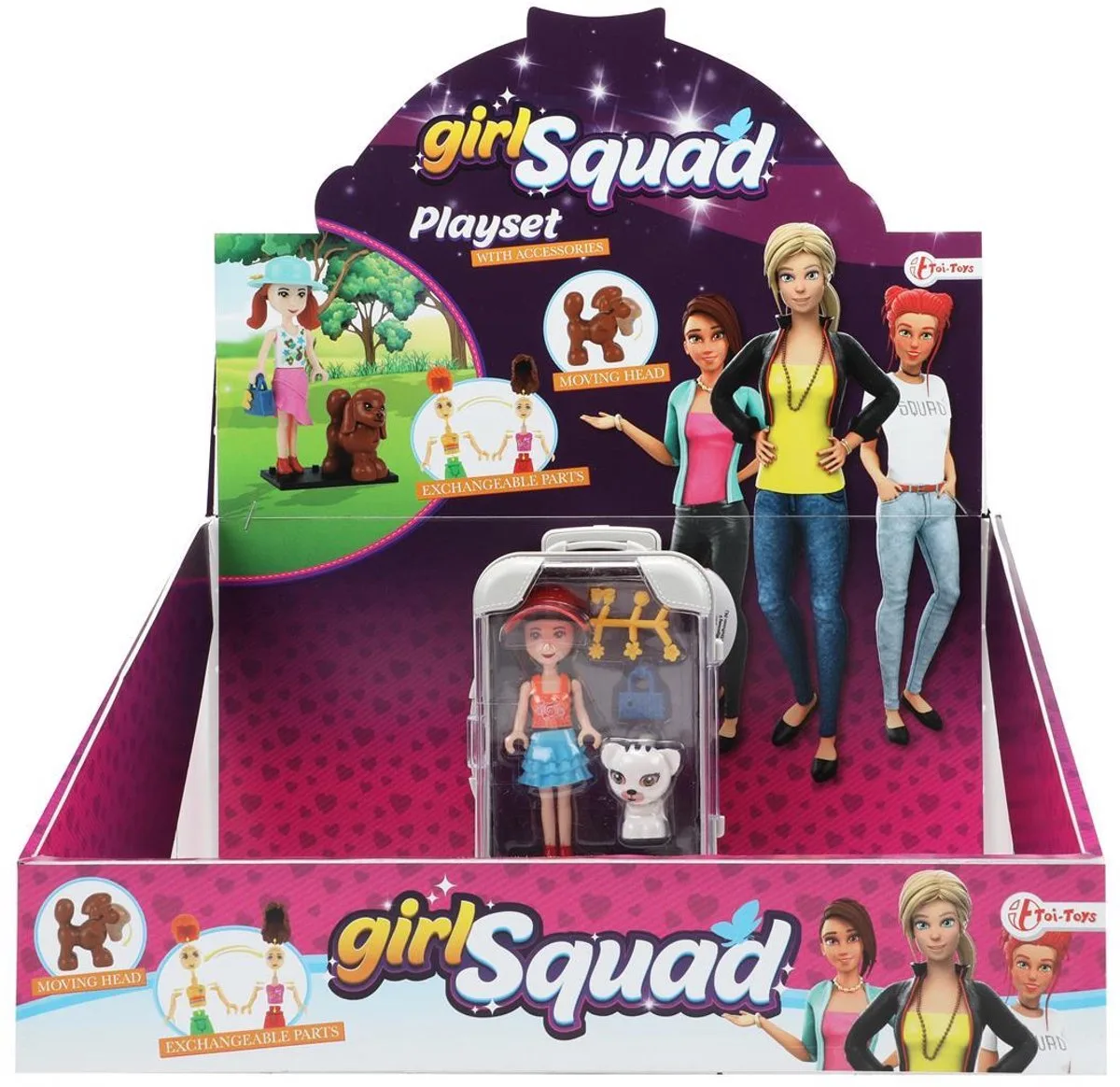 pop 10cm met accessoires - speelgoedpop voor kinderen. von Toi-Toys in Mehrfarbig – Produktfoto