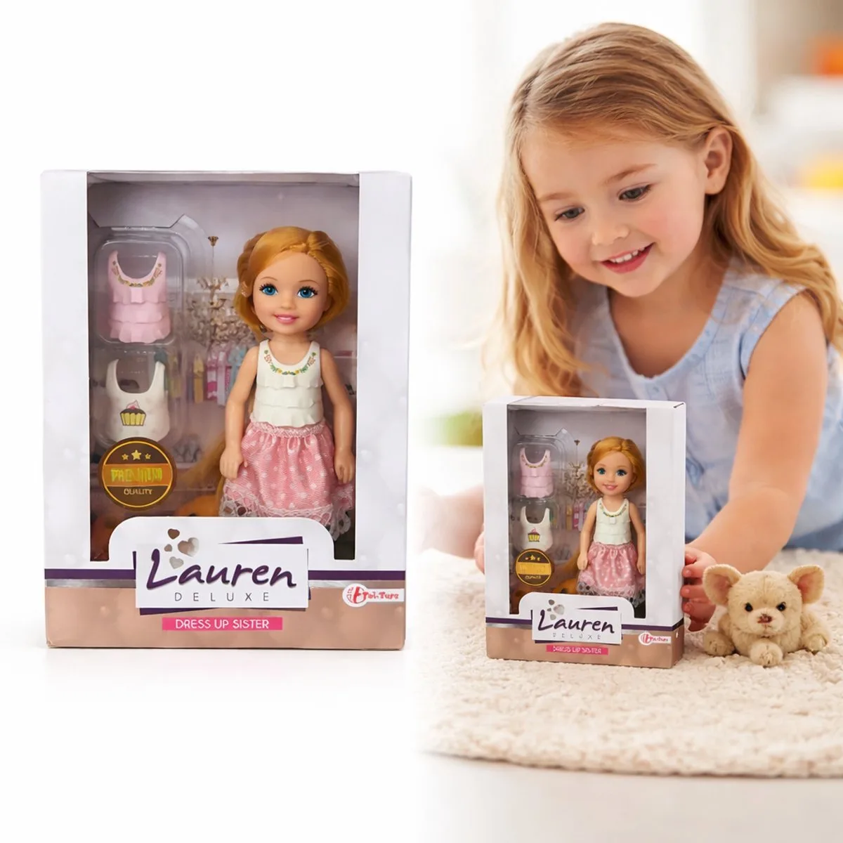 Poppen Speelset met Accessoires fra Toi-Toys i Flerfarvet – produktbillede
