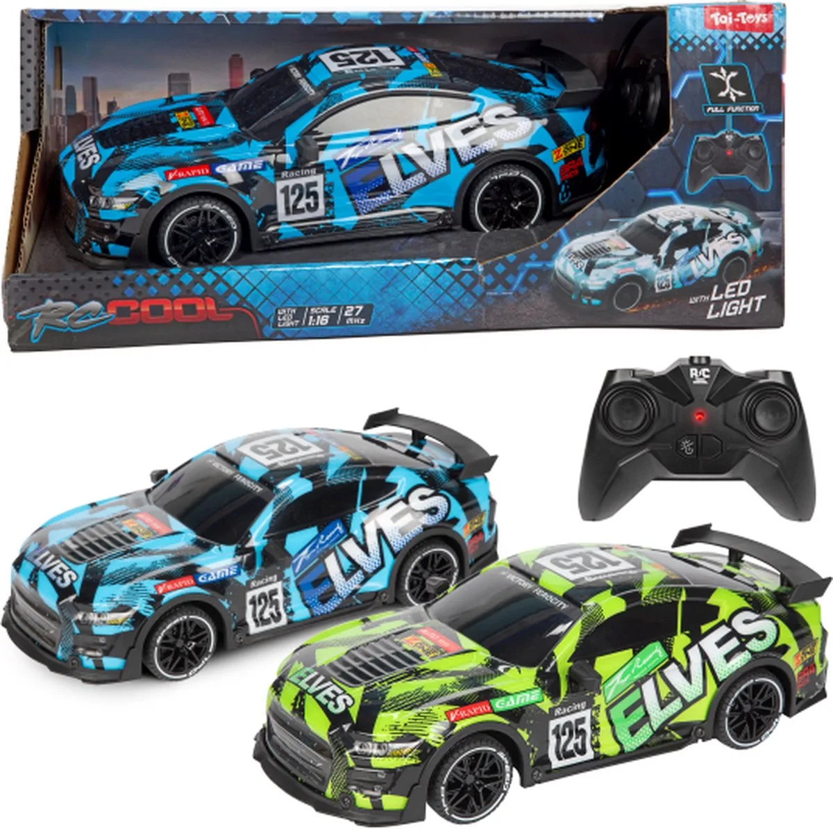 rally race auto met licht - afstandsbediening speelgoedauto. by Toi-Toys in Multicolour – product photo