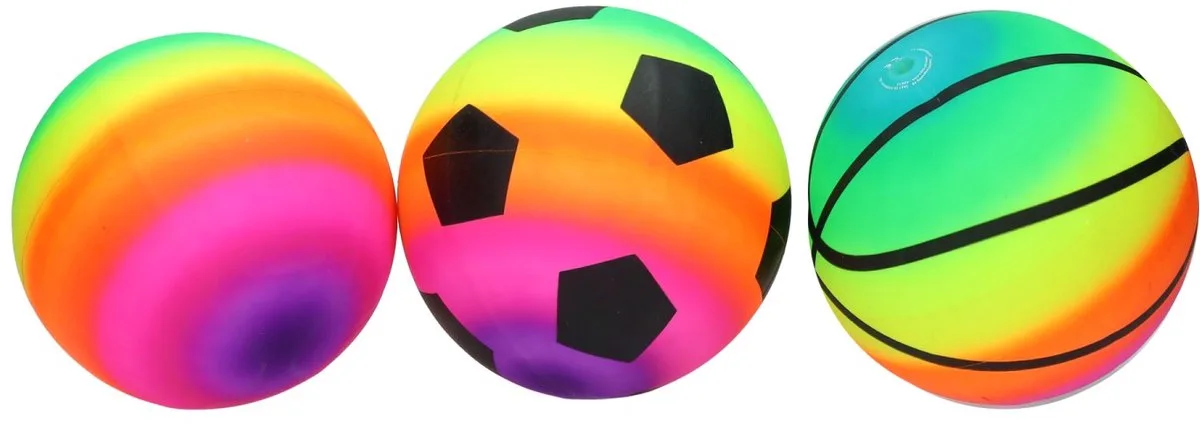 Regenboogbal - 20cm van Toi-Toys in Meerkleurig – productfoto
