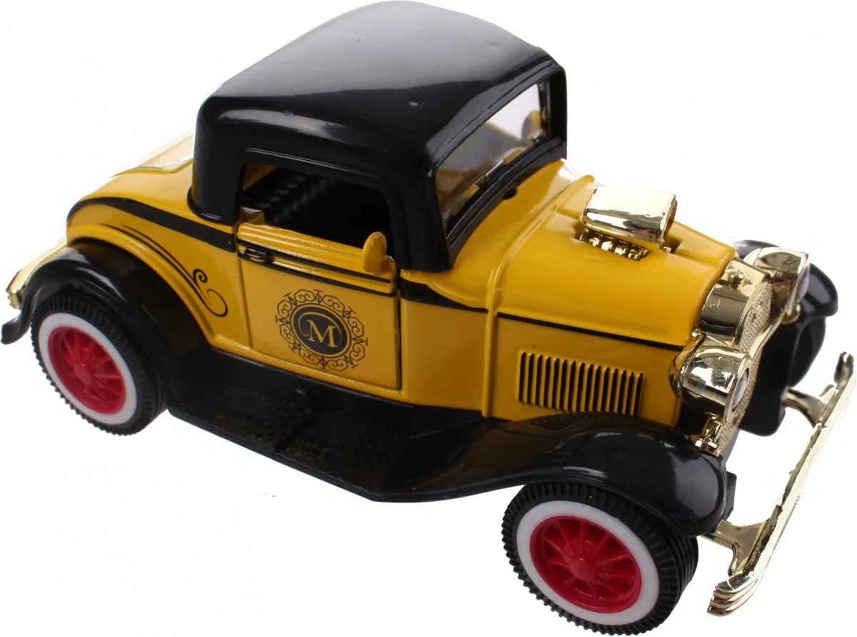 Schaalmodel Classic Cars Die-cast Geel/zwart 12 Cm från Toi-Toys i Flerfärgad – produktbild