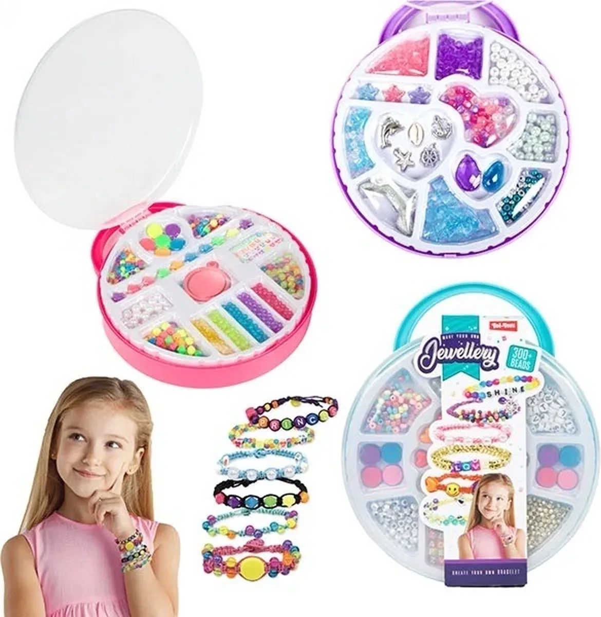 Sieraden maken in koffer - met meer dan 300 kralen von Toi-Toys in Mehrfarbig – Produktfoto