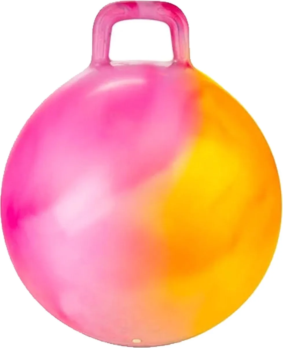 Skippybal marble - oranje/roze - D45 cm - buitenspeelgoed voor kinderen von Toi-Toys in Orange – Produktfoto