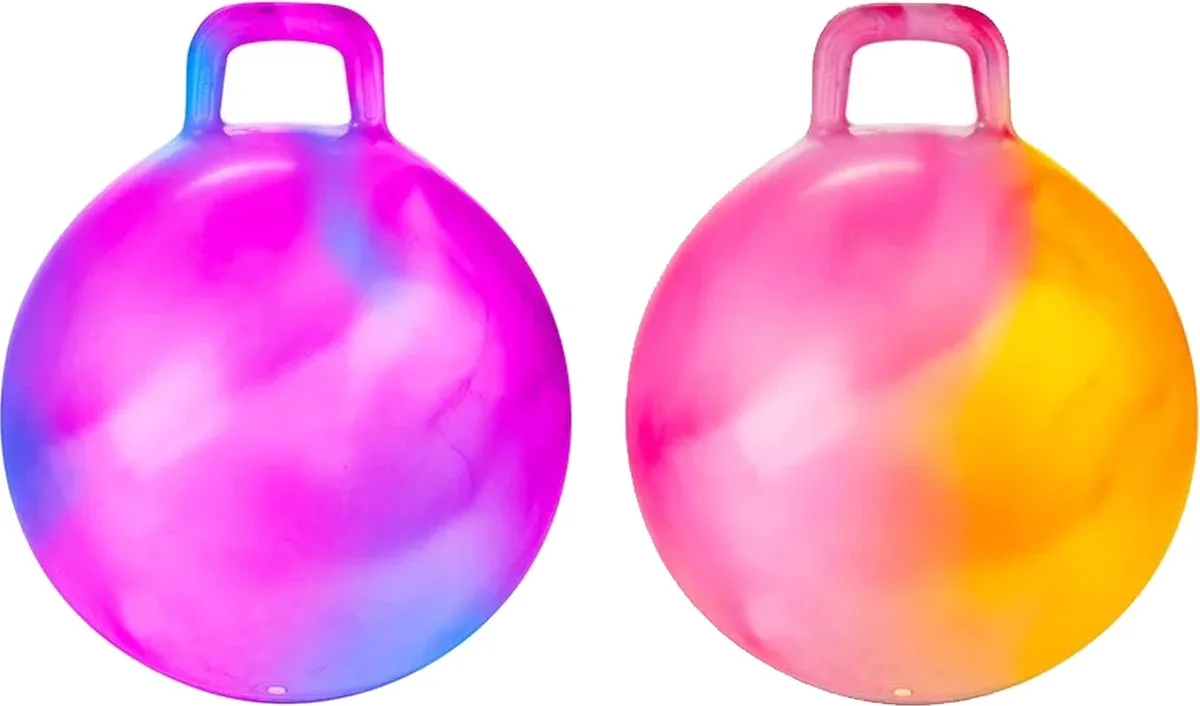 Skippybal marble set - 2x - D45 cm - buitenspeelgoed voor kinderen van Toi-Toys in Meerkleurig – productfoto
