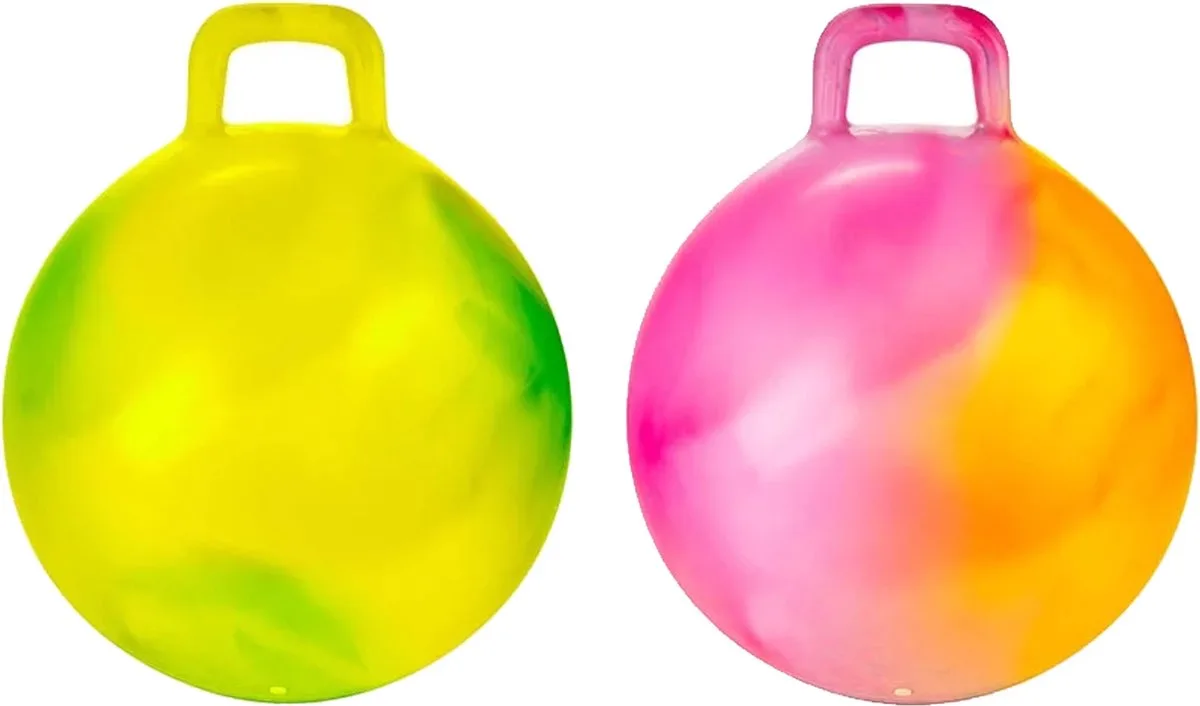 Skippybal marble set - 2x - D45 cm - buitenspeelgoed voor kinderen van Toi-Toys in Meerkleurig – productfoto