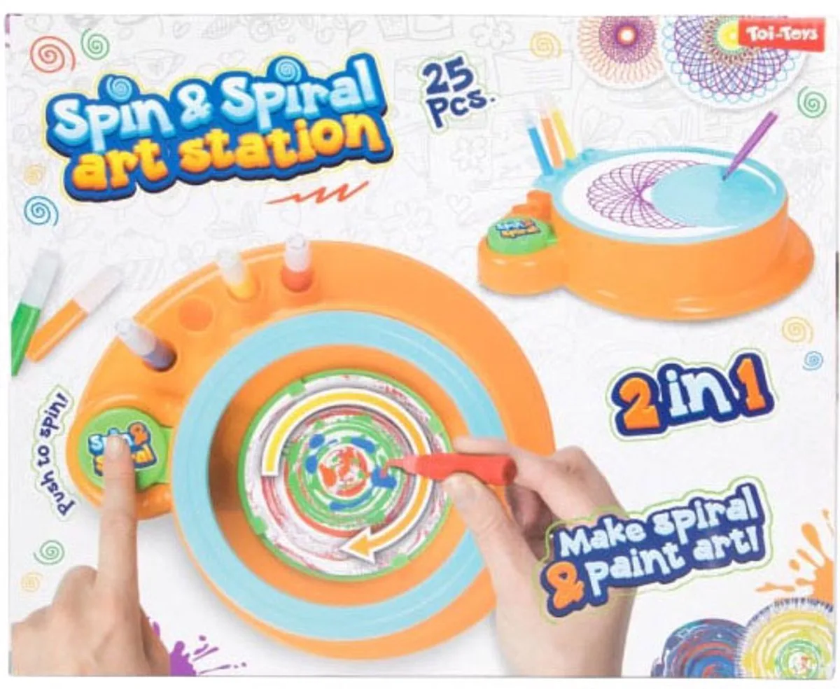 Spin- en Spirograaf Station - 2in1 fra Toi-Toys i Flerfarvet – produktbillede