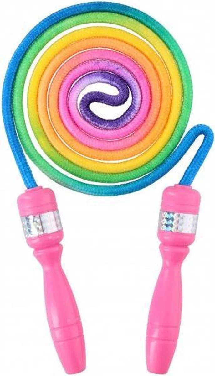 Springtouw met Regenboogkleuren fra Toi-Toys i Regenboog kleuren – produktbillede