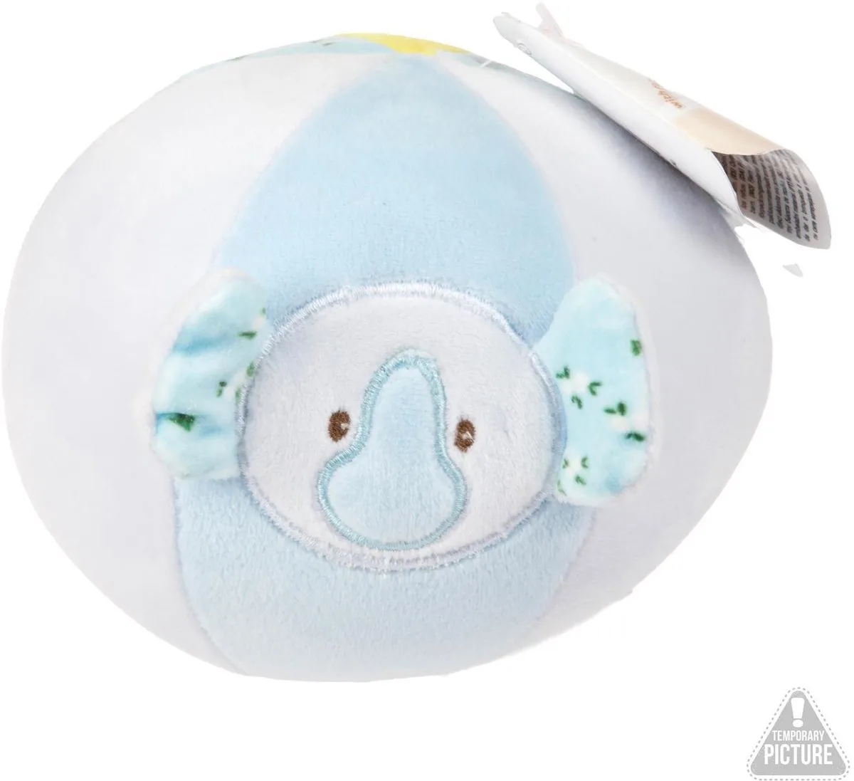 stoffen babybal met rammelaar - baby speelgoed bal. från Toi-Toys i Flerfärgad – produktbild