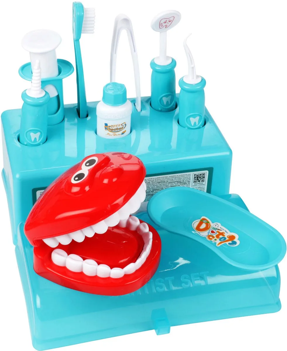 Tandartskoffer met Accessoires, 10dlg. från Toi-Toys i Flerfärgad – produktbild