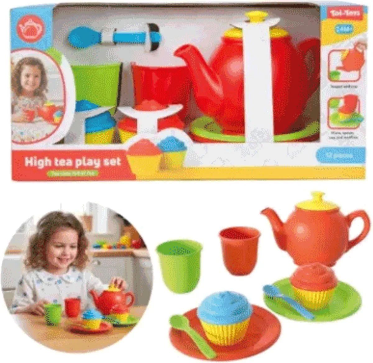Theeservies 12 delig met muffins de Toi-Toys en Orange – photo du produit