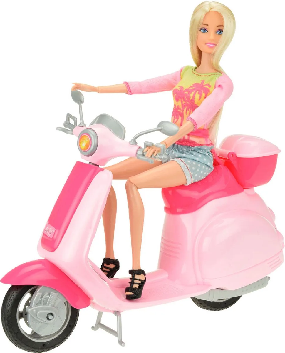 Tienerpop op scooter de Toi-Toys en Rose – photo du produit